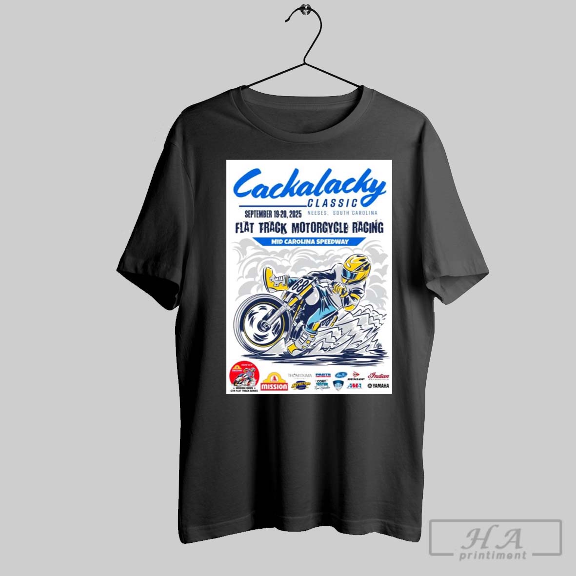 Poster Cackalacky Classic Neeses South Carolina Sep 19 20 2025 Flat Track Motorcycle Racing T Shirt