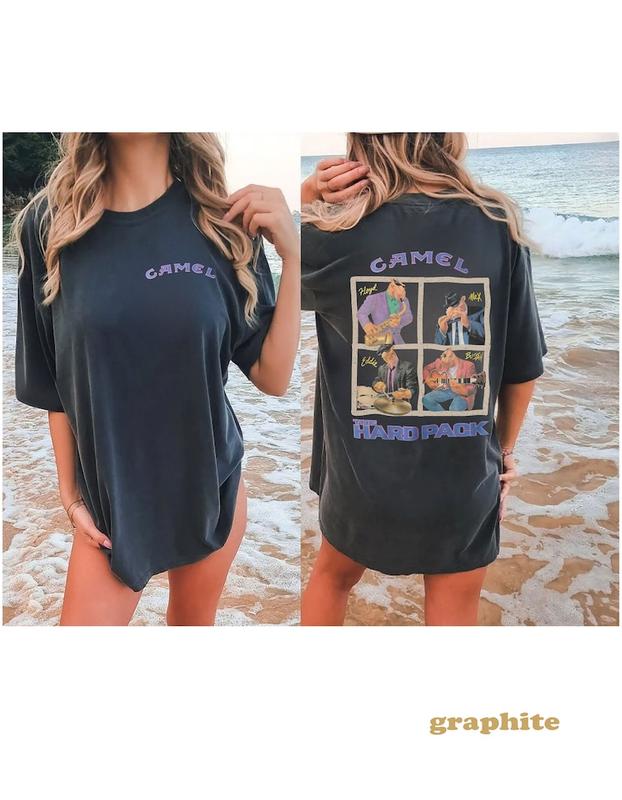90s Camel The Hard Pack T-shirt Unisex Garment-Dyed Shirt, Joe Camel Promo Tee, Cowboy Apparel, Motorcycle Smoker T Shirt 1990s T-shirt, sweater and