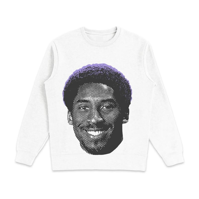 Kobe Bryant Afro Graphic Crewneck Sweatshirt Streetwear