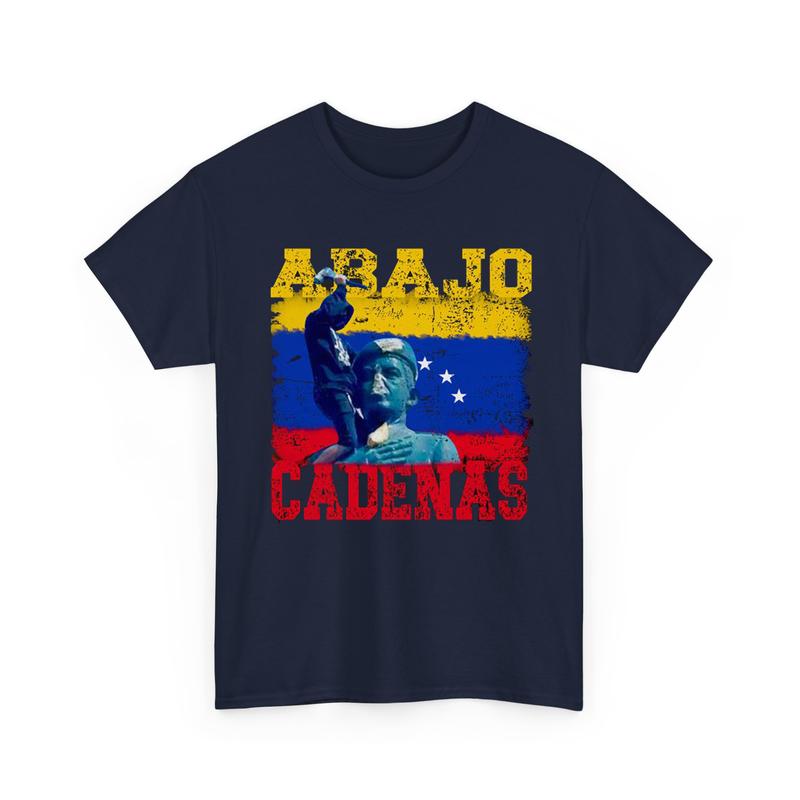Abajo Cadenas Venezuela Shirt, Hasta el Final Shirt, Venezuela Libre Shirt, Unisex Cotton Shirt, Full Size Full Color