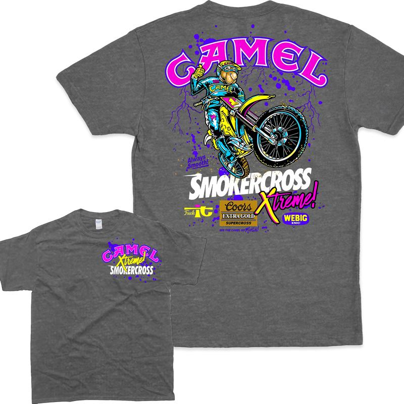 Camel Motorsport Supercross Extreme Graphic Tee, Shirt for Mens, Summer Tee for Mens Menswear Top Love T-Shirt Streetwear Tshirt Tropical