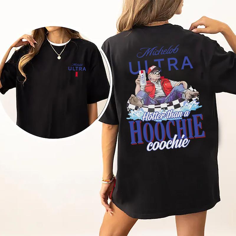 Michelob Swish Ultra Graphic Shirt for Men and Women, Funny Drink Shirt, Summer Clothing, Cotton Fabric Tshirt, Printed Women's Top, Casual Womenswear