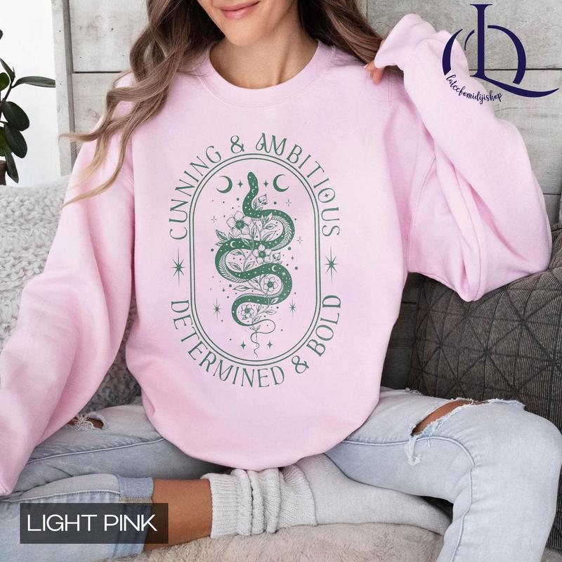 Wizard Shirt, Harry Potter Shirt, Cunning & Ambitious Snake Shirt, Wizard House Shirt, Magic School Shirt