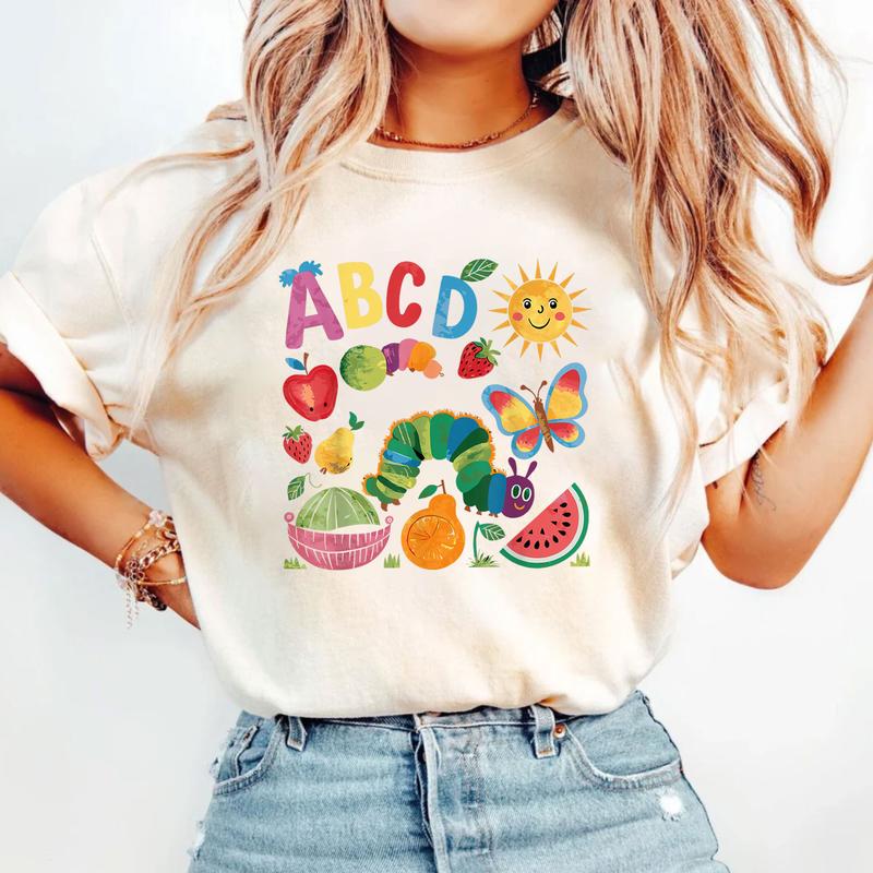 The Very Hungry Caterpillar Shirt, Bookish Shirt, Book Lover Gift, Children's Book Tee, Reading Shirt, Teacher Gift, Back To School Shirt, eat the ric