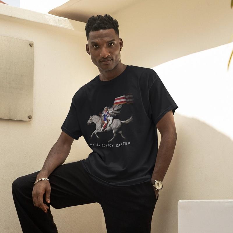 Beyonce Cowboy Carter Album Tee, Levii's Jeans Shirt, Beyhive Exclusive Merch, Cowboy Carter Tee, Beyonce Shirt Menswear Top Underwear Streetwear Tshi