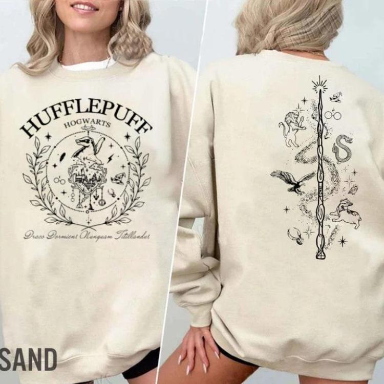 Hogwarts Vintage Shirt, Potter Sweatshirt , Hogwarts House Shirt, Wizard Houses Hoodie, Bookish Fantasy Lovers Gift, Unisex Graphic Wizard Shirt For W