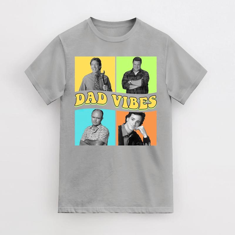 Dad Vibes T-Shirt, Fathers Day T-Shirt, Dad Life Shirts, Retro Dad Shirts, Cool Dad T-Shirt