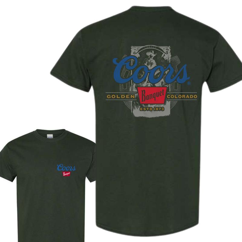 Coors Banquet Beer T-shirt, Gildan Unisex Tee For Him, For Her Classic Cotton