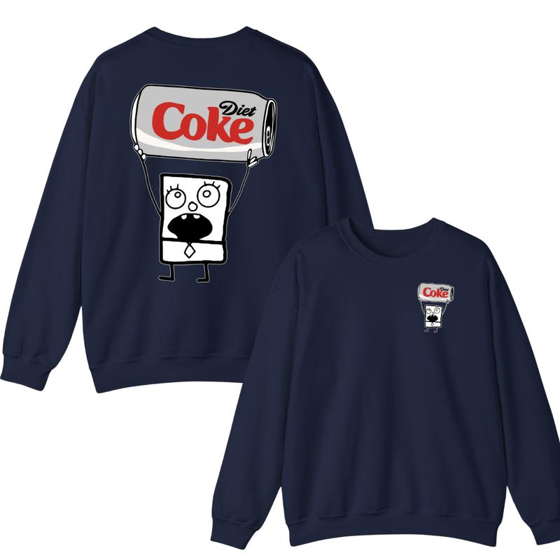 Doodlebob Diet Coke 2-Sided Hoodie, Sweatshirt, and T-Shirt - Funny Full-Color Unisex Design for Summer, Perfect for Men and Women, Great Gift for All