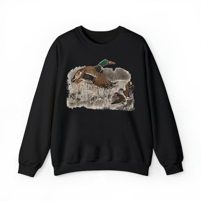 Mallard Duck Retro Unisex Sweatshirt , For Men, For Women