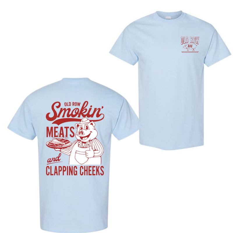 Old Row The Smokin' Meats Graphic 2 Sides Tshirt, Unisex Tshirt For Men, For Women