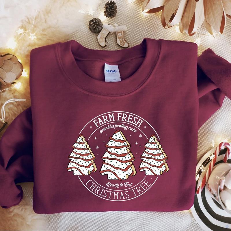 Farm Fresh Christmas Tree Cakes Shirt,Christmas Cake Sweatshirt,Christmas Tree Farm Shirt,Funny Christmas Sweatshirt,Holiday Sweatshirt