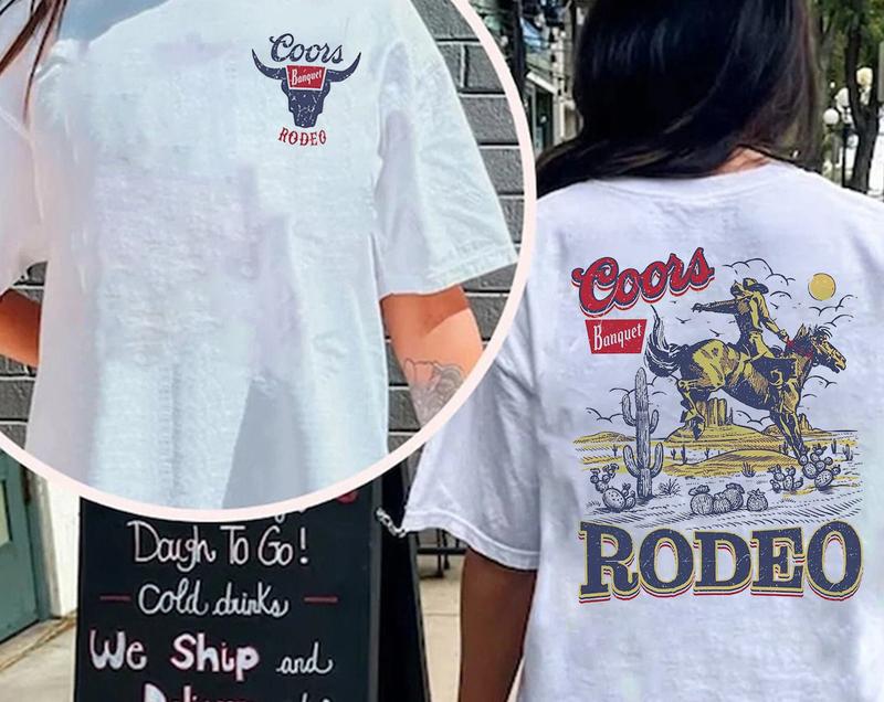 Coors Rodeo Vintage Graphic T-Shirt, Retro Cowboy Shirt, Coors Rodeo Sweatshirt, Hoodie