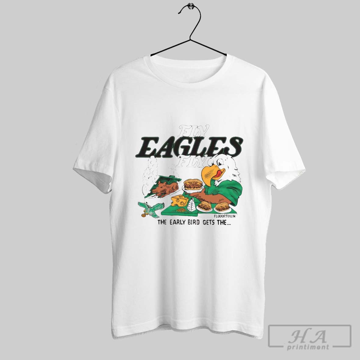 Philadelphia Eagles Guy Fieris Flavortown Fly Eagles Fly The Early Bird Gets The T Shirt