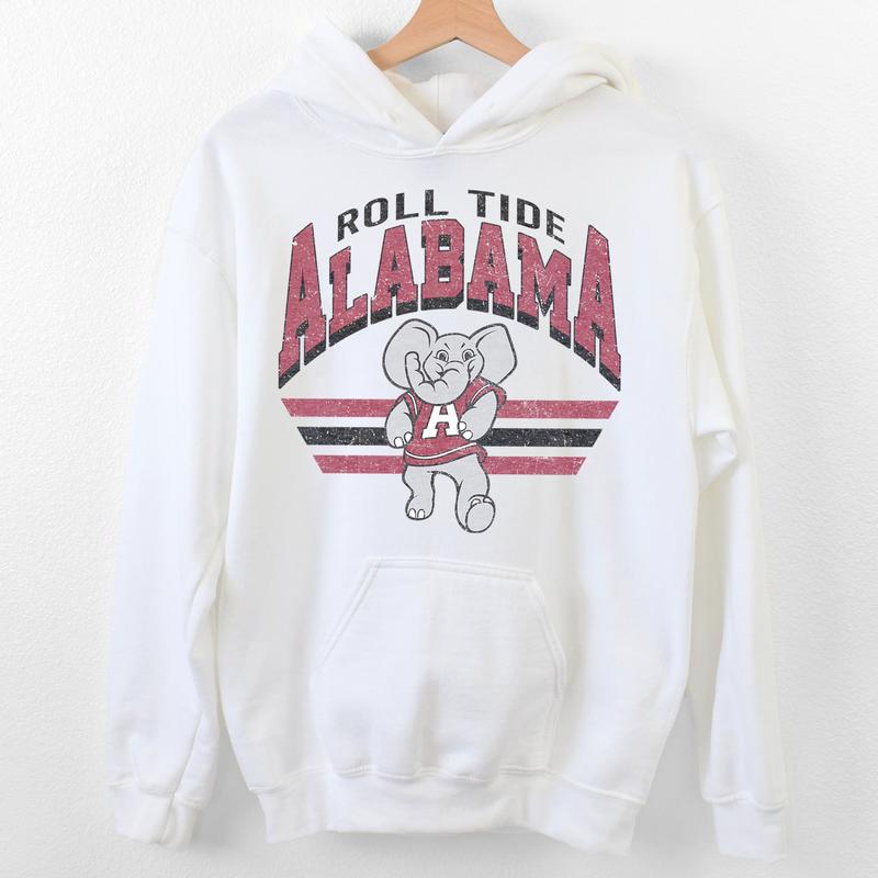 Alabama Crimson Tide Vintage NCAA Sweatshirt, Unisex Alabama Football Shirt, Classic Sport Hoodie, Football Fans Gift, Cotton T-Shirt, Hoodie