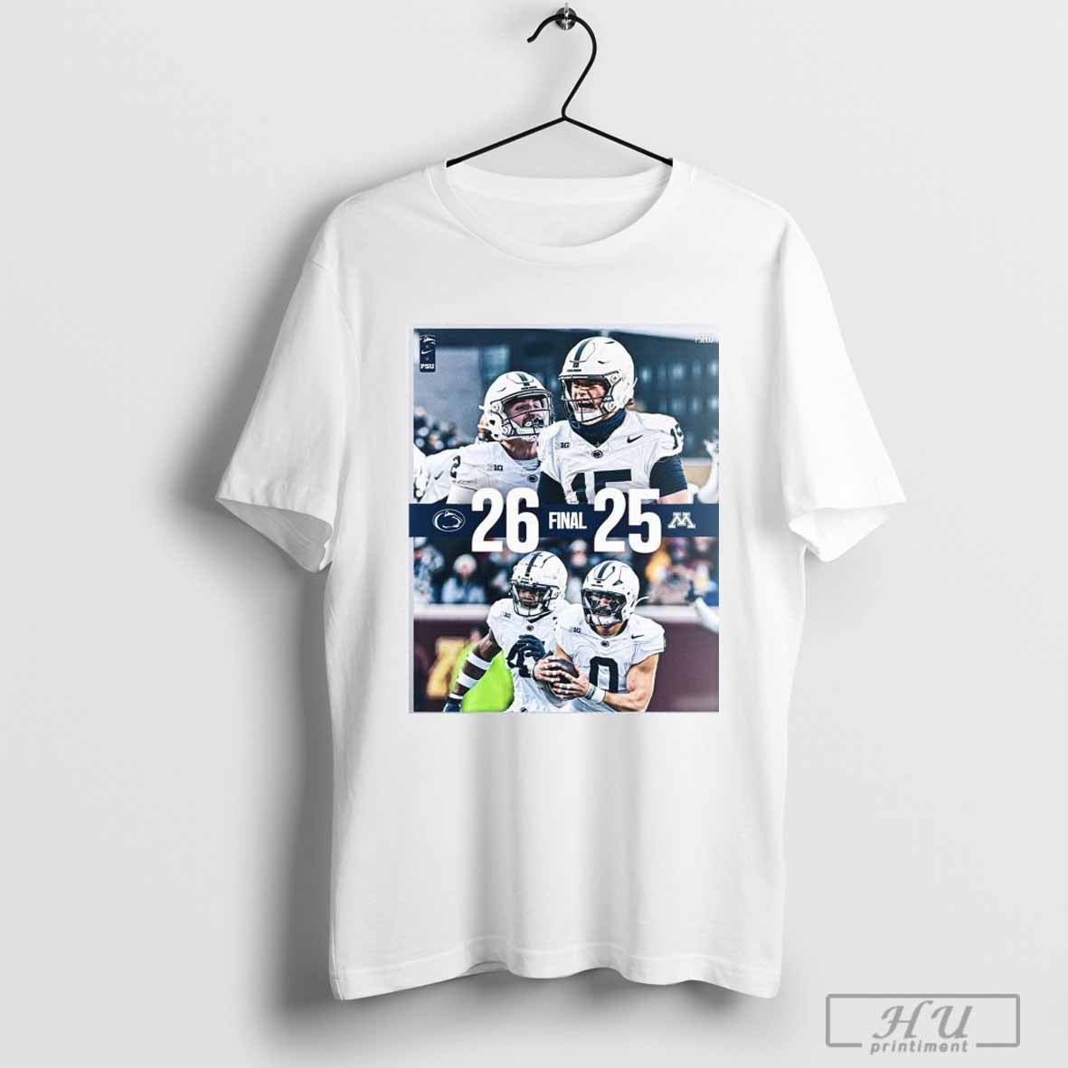 Penn State Nittany Lions 26-25 victory over Minnesota football 2024 final score Shirt