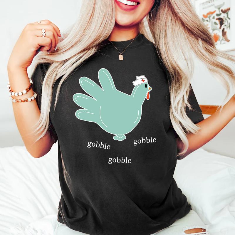 Nurse Shirts, Thanksgiving Nurse Shirt, RN Thanksgiving Shirt, Thanksgiving Gift, Nurse Gift For Women, Picu Er Peds Medical Assistant Gifts, Turkey T