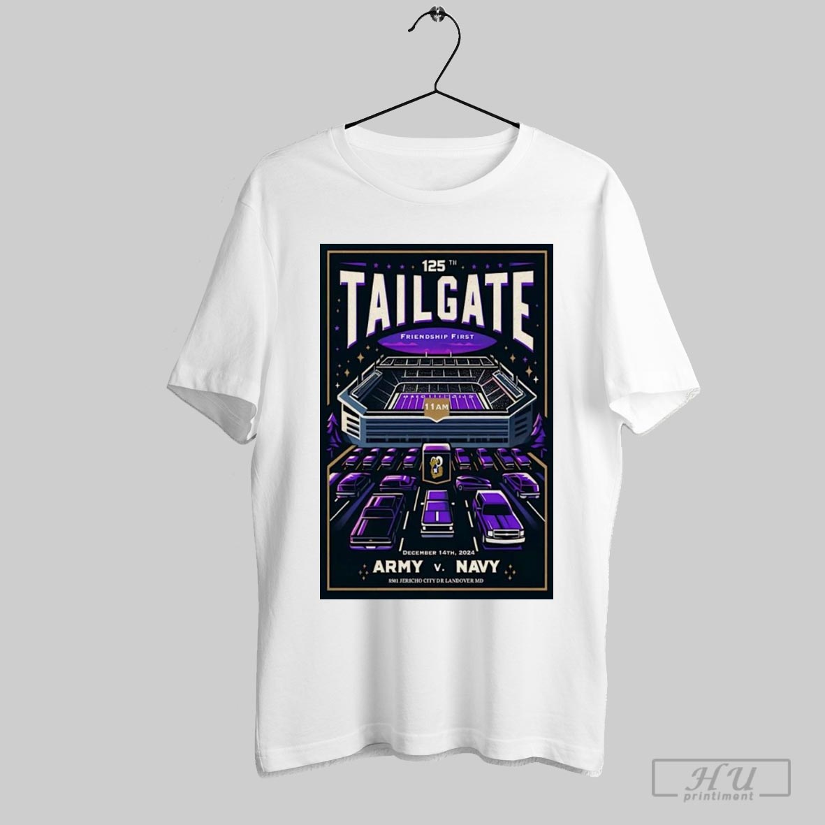 Poster 125th Army Vs Navy Tailgate Friendship First Dec 14 2024 City Dr Landover Md