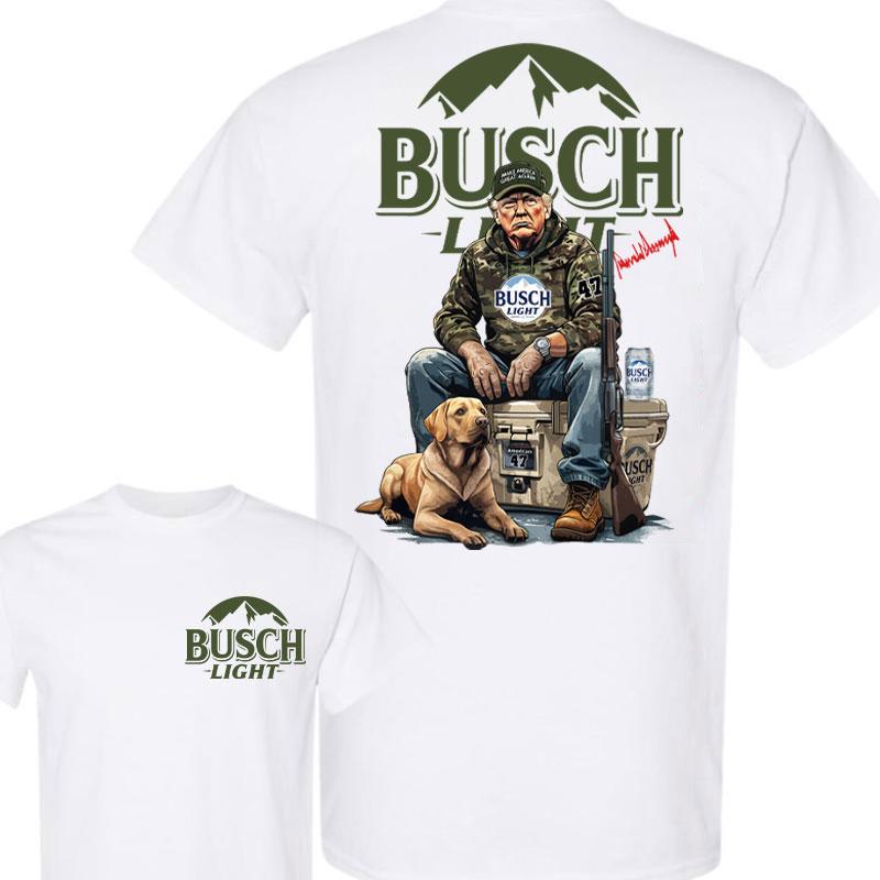 Trump Hunting Signature Busch Light Shirt , Trumpp won 47th president Election 2024, Trumpp Supporter, Busch Light Shirt, Trump Hunting With Local Shi