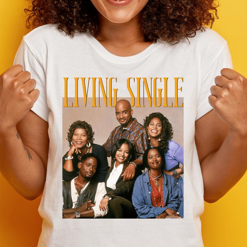 Retro Living Single Tee Shirt, Living Single Friends Shirt, 80s TV Show Shirt, 80s Nostalgia Shirt, Gift for Her