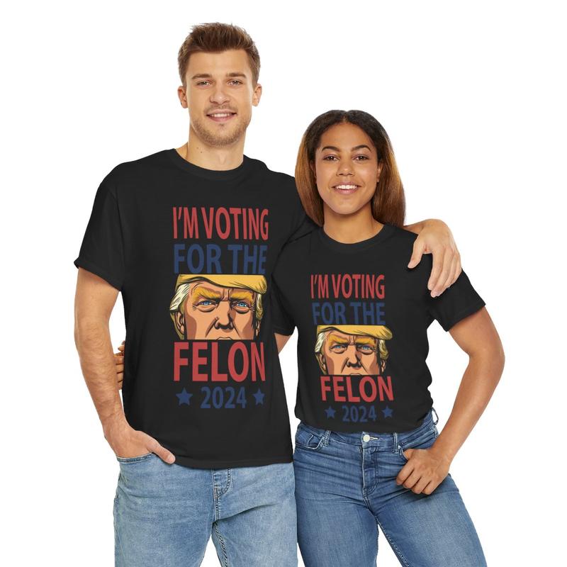 Trump Felon Unisex Heavy Cotton Tee