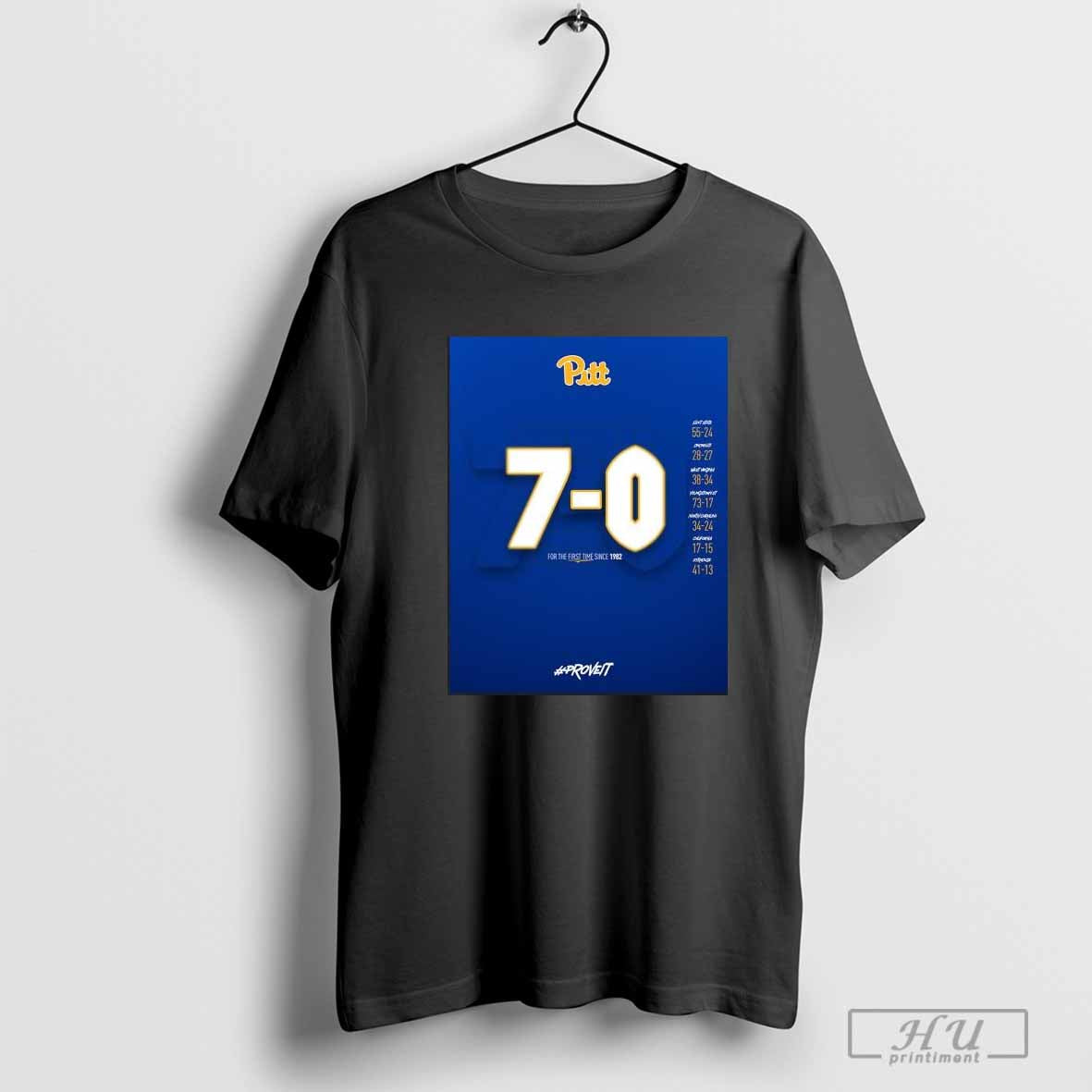 Pittsburgh Panthers 7-0 For The First Time Since 1982 T-Shirt