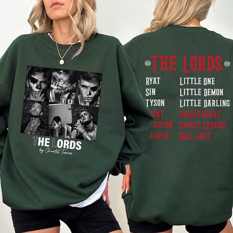 The LORDS Book Boys 2 Sides Sweatshirt, Shantel Tessier Merch, LORDS Series Book Shirt, Dark Romance Shirt, Book Lover Shirt, Bookish Merch, Booktok S