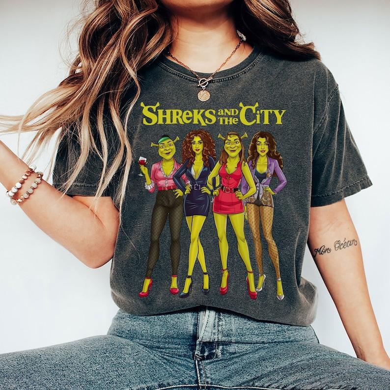 Shreks And The City T-Shirt, shrek T-Shirt, Can't Today I'm Swamped T-Shirt, Shrek Fiona Princess T-Shirt, Shrek and Fiona T-Shirt, Gifts