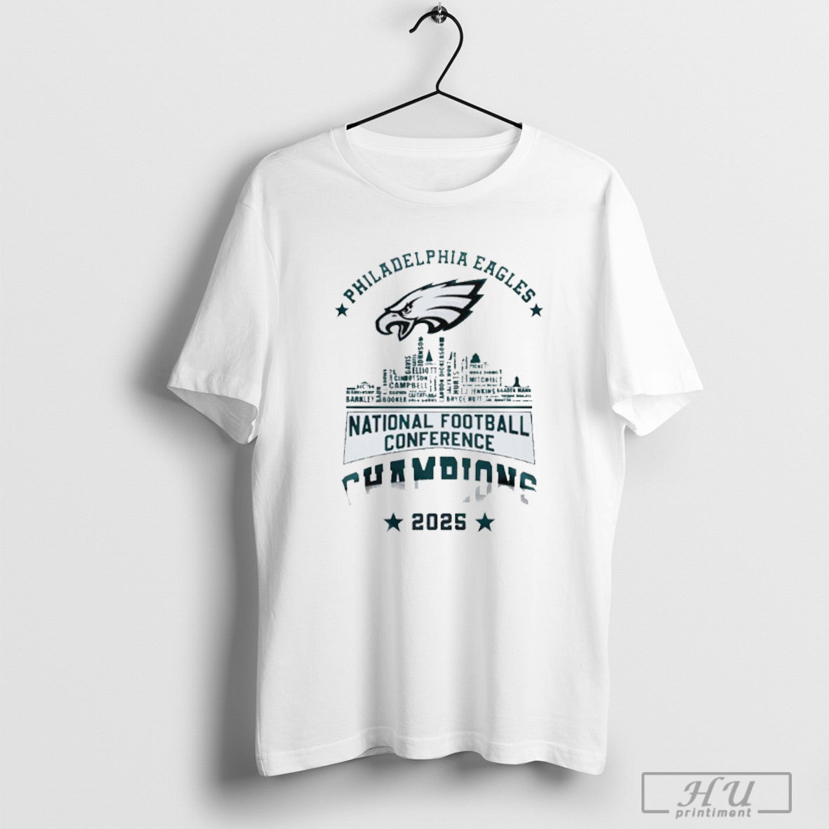 Philadelphia Eagles American Football Conference Champions City 2025 T Shirt Sweatshirt Poster