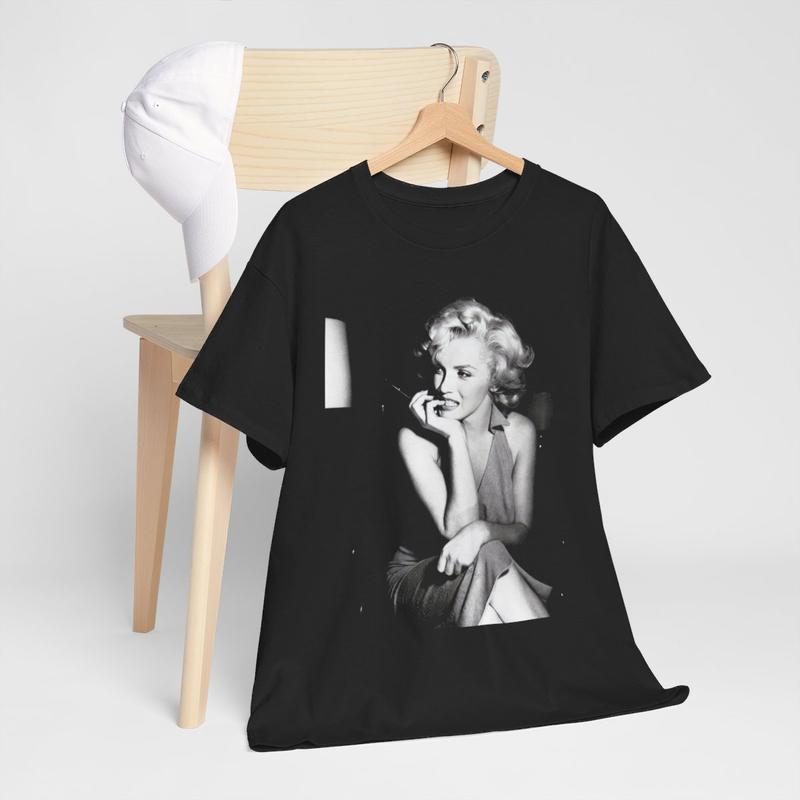 Marilyn Monroe Vintage T Shirt, Marilyn Monroe Graphic Menswear Tshirt Cotton