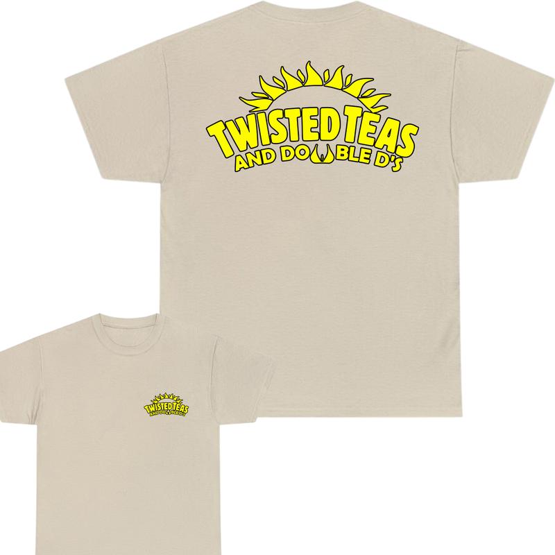 Twisted Teas and Double D's T-Shirt, Unisex T-Shirt, Ful Color T-Shirt, For Men, For Women, Planbtwistedtea