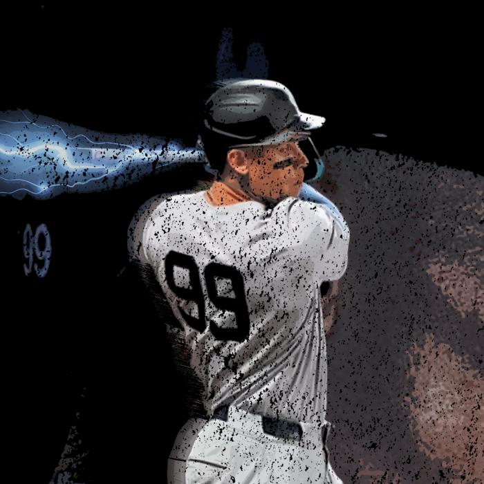 Aaron Judge New York Custom Comic Style Baseball Custom Graphic T-Shirt Crewneck Cotton Menswear Top