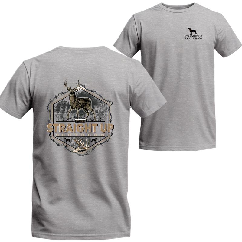 Straight Up Southern Deer Hunting T-Shirt, Straight Up Southern Short Sleeve Tee, Unisex Shirt