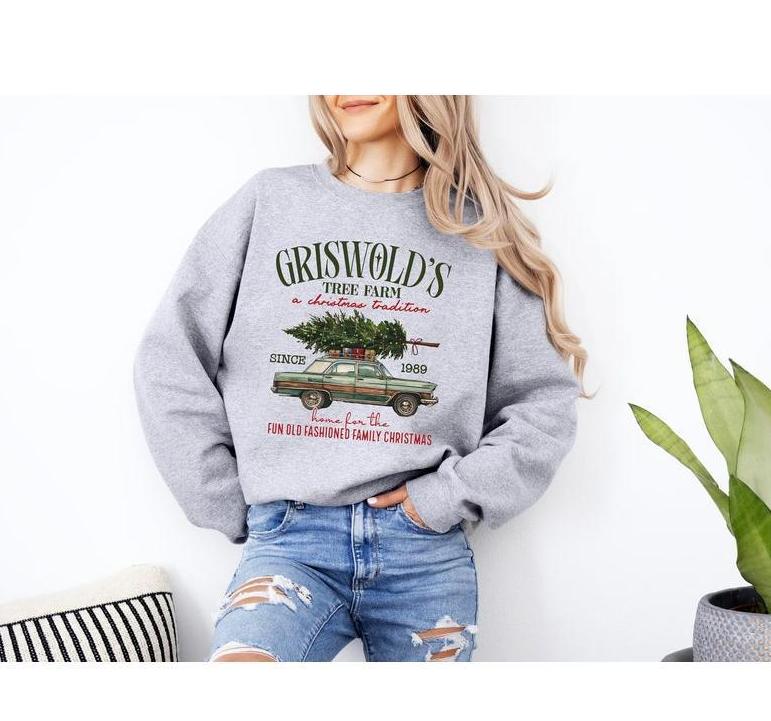 Griswold's Christmas Sweatshirt, Christmas Family, Tree Sweatshirt, Griswold's Tree Farm Since 1989 Sweatshirt, Cute Christmas hoodie