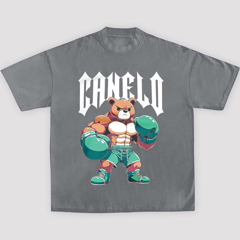 SAUL CANELO ALVAREZ BOXING BEAR TEE, New Boxing Tee, Sweaters Hoodies Boxing, Boxer Tee, Sports Shirt, UFC Shirt Hoodie Sweatshirt Streetwear