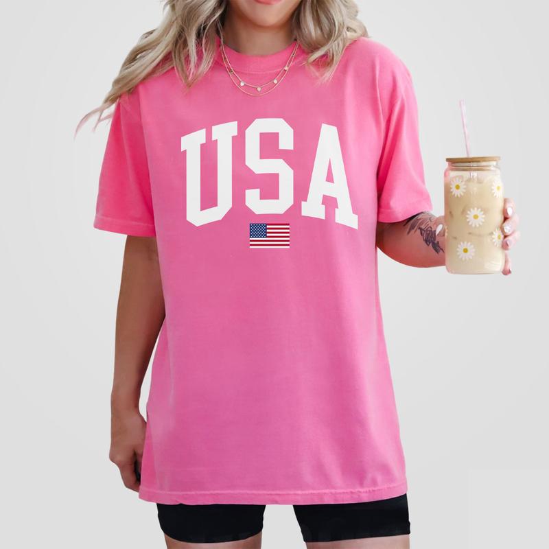 USA Flag Shirt, 4th of July Shirt, Big USA Tshirt, USA Comfort Shirt, USA Flag Comfort Tee, Usa Comfort Colors Tee, Usa Shirt, Retro USA T-Shirt, Inde