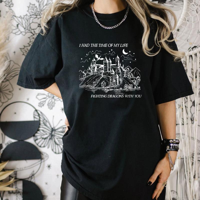 Long Live TshirtSweatshirtHoodie, Song Lyrics Fan Merch, Fantasy Dragon Crewneck Tshirt, All the Magic we Made Sweatshirt, Fighting Dragons With You S