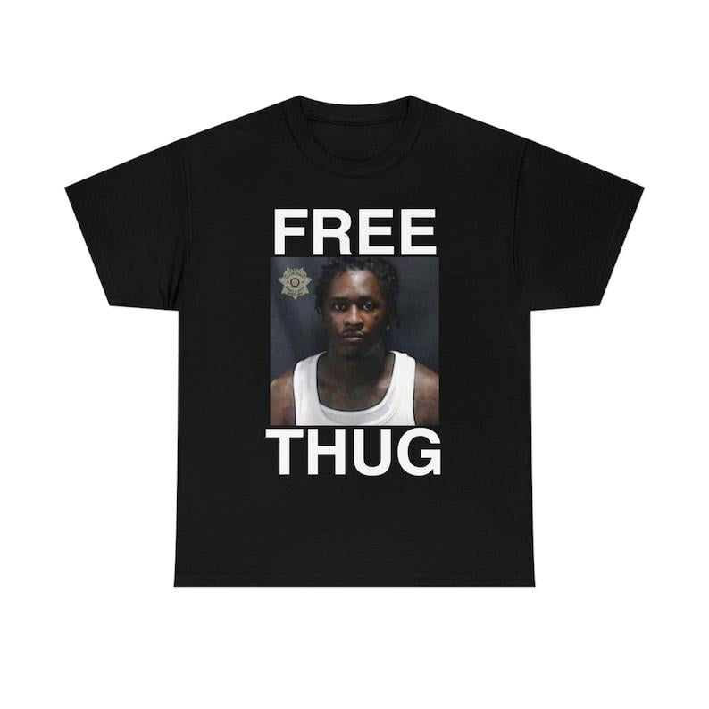 FREE THUG Young Thug MugshoT-Shirt, Gifts