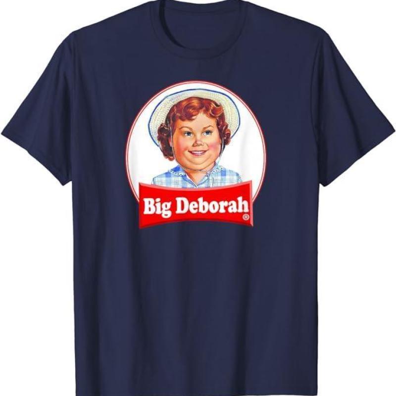 Big Deborah Cotton T-Shirt, For Men, For Women, Casual sweashirt hoodie tshirt shirt Collar Fabric