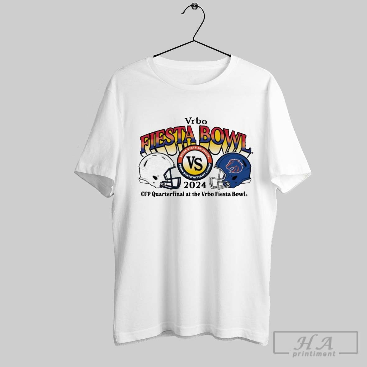 Penn State Nittany Lions Vs Boise State Broncos 2024 Cfp Quarterfinal At The Vrbo Fiesta Bowl Matchup Vintage T Shirt