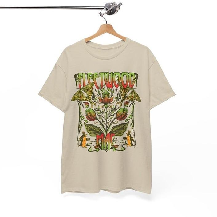 Retro Fleetwood Mac T-Shirt, Fleetwood Mac Band Merch Cotton Fabric