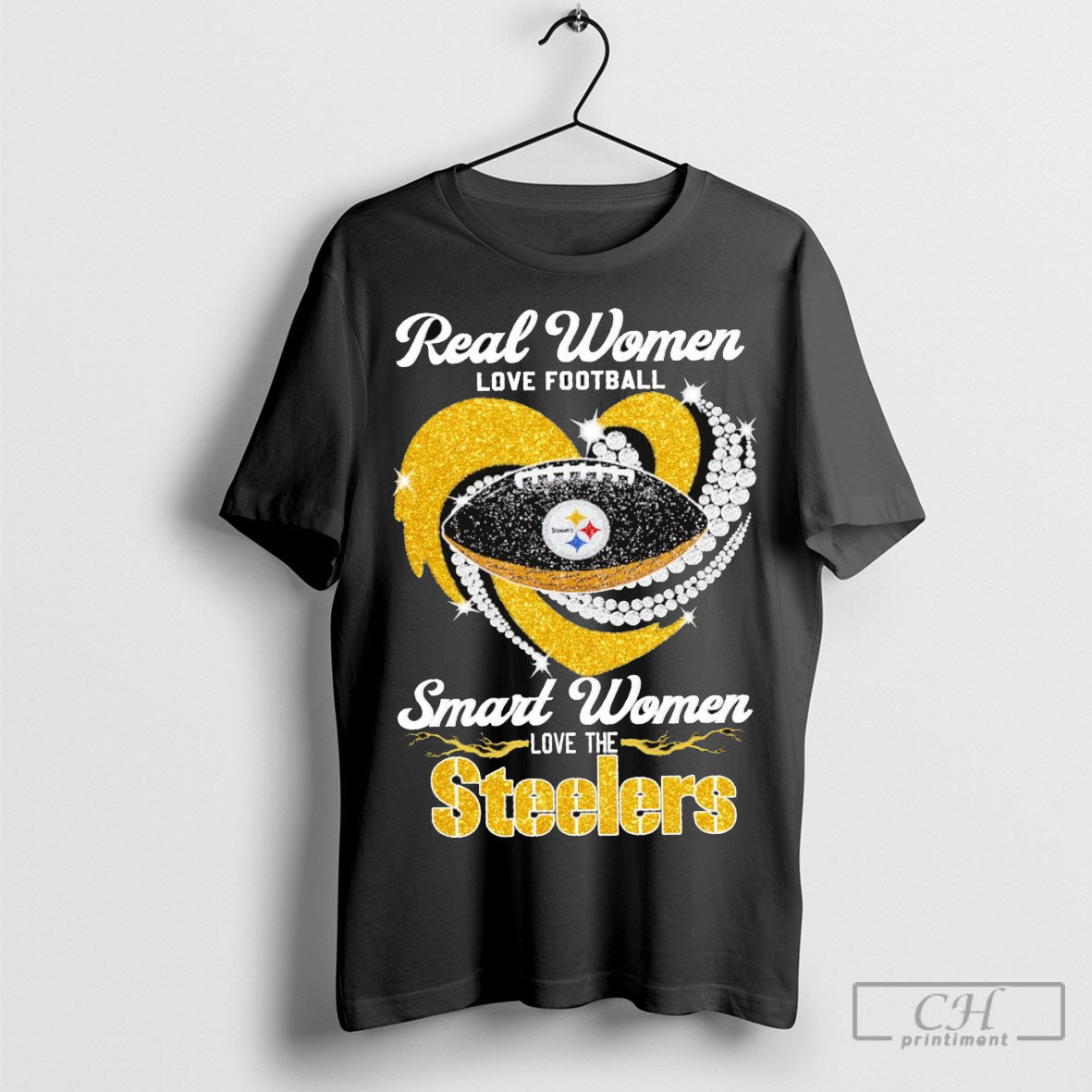 Pittsburgh Steelers Real Women Love Football Smart Women Love The Steelers Football Diamond Love 2025 T Shirt Sweatshirt Tee