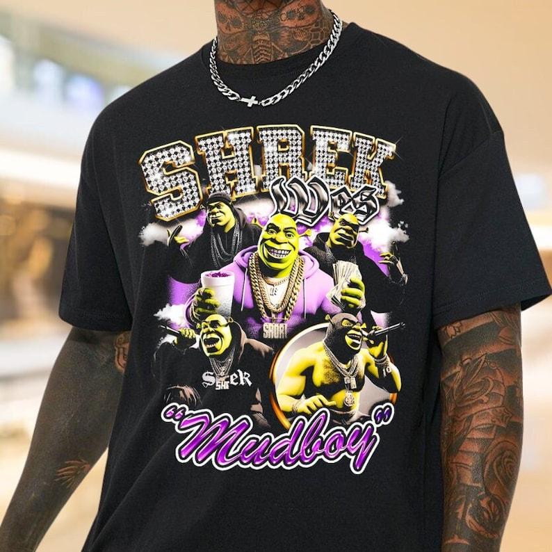 Vintage 90s Shrek Wes Graphic T-Shirt Sheck Wes Fan Gift RnB Rapper Homage Tribute Graphic Retro 90's Fans Unisex Graphic Tee, Gifts