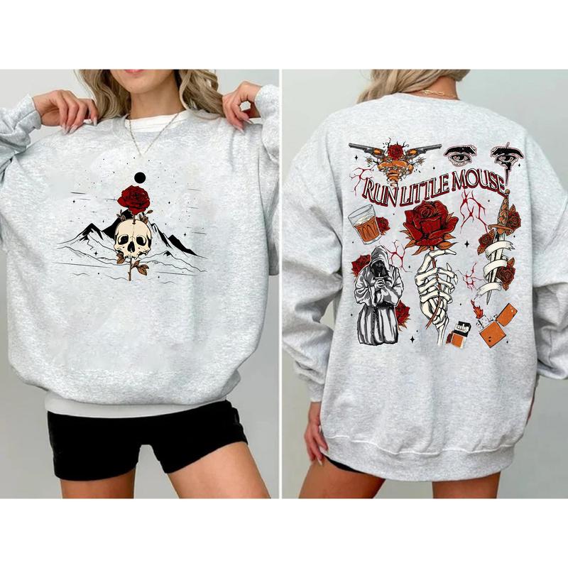 Run Little Mouse Haunting Adeline 2 Sides Sweatshirt, Zade Meadows Shirt, Dark Romance Merch, Booktok Merch, Smut Reader, Bookish Gifts for Her, T-Shi