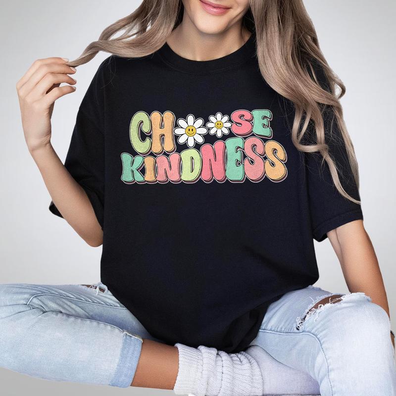 Cute Teacher Shirt, Choose Kindness Shirt, Be Kind Teacher Shirt, Comfort Be Kind Shirt, Back to School Shirt, Elementary School Teacher Shirt, Flower