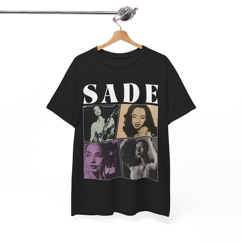 Sade Vintage Style T-Shirt, Sade Singer Music Vintage 90’S Menswear Unisex T-shirt Cotton Tshirt