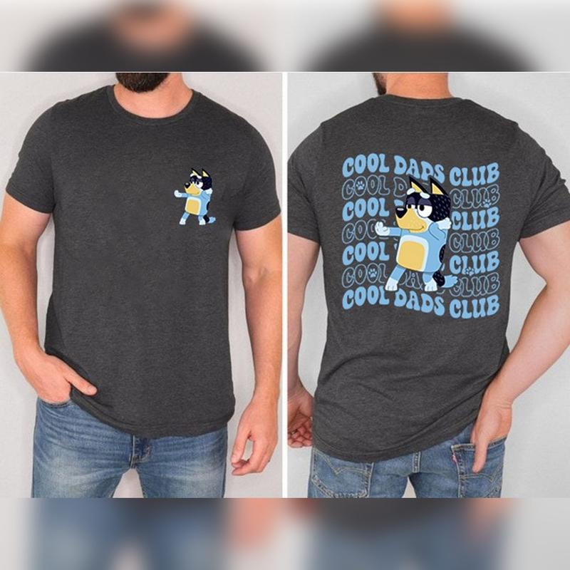 Bluey Cool Dad Club Shirt, Bandit Cool Dad Club T-Shirt, Cotton T-Shirt, Perfect Tee, Gifts For Boyfriend and Girlfriend T-Shirt