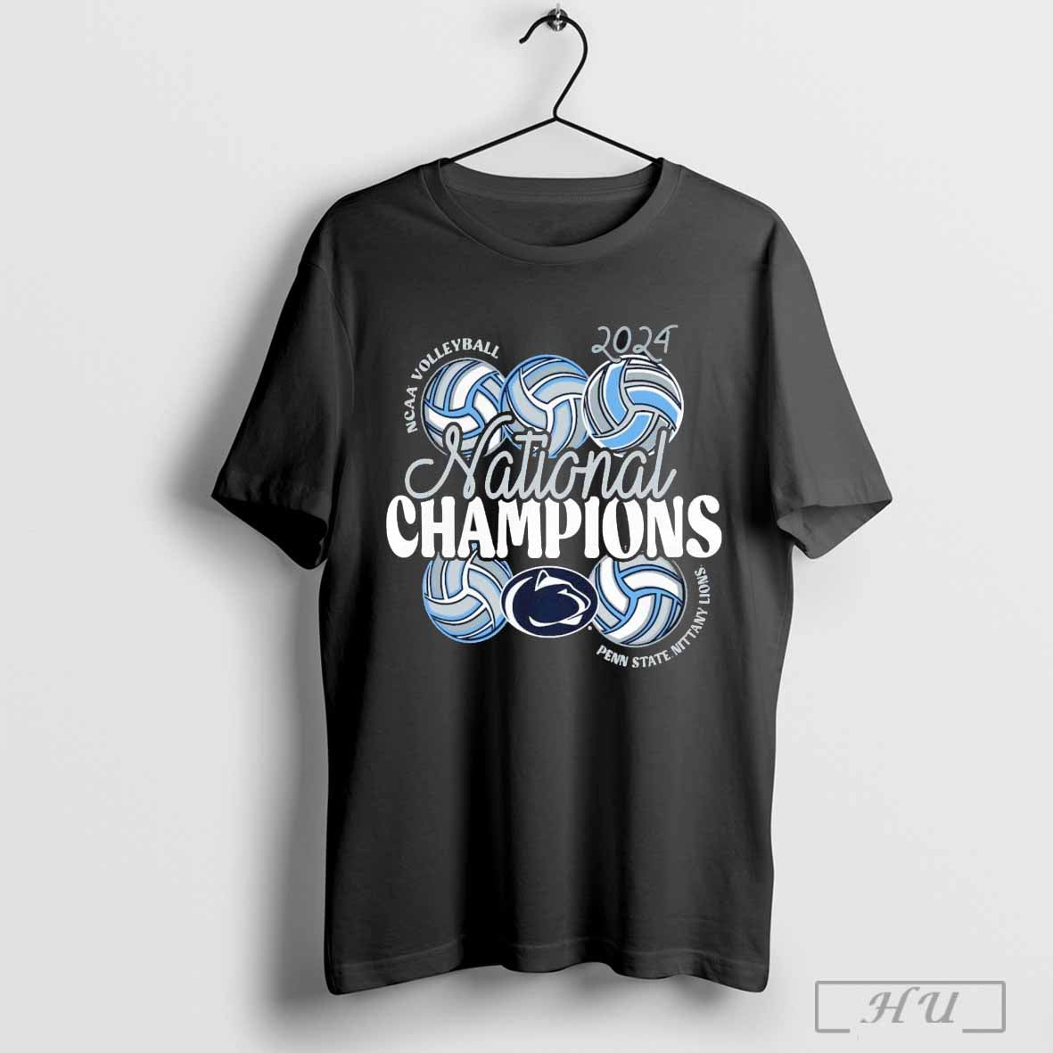 Penn State Nittany Lions 2024 Ncaa Womens Volleyball National Champions Stacked Comfort Colors