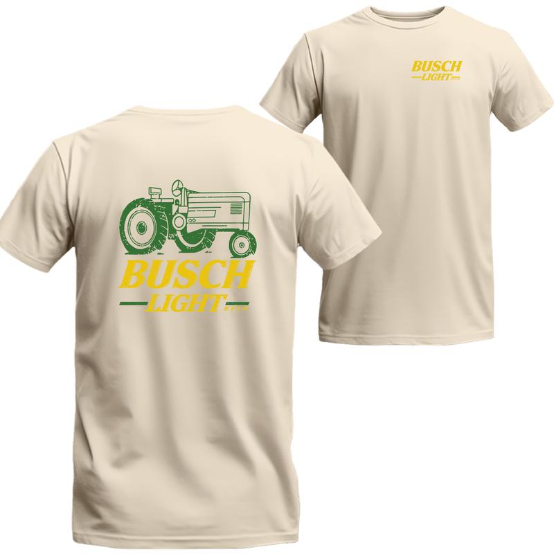 Busch Light Tractor T-shirt 2 Sides, Busch Light Short Sleeve Tee, Unisex Shirt