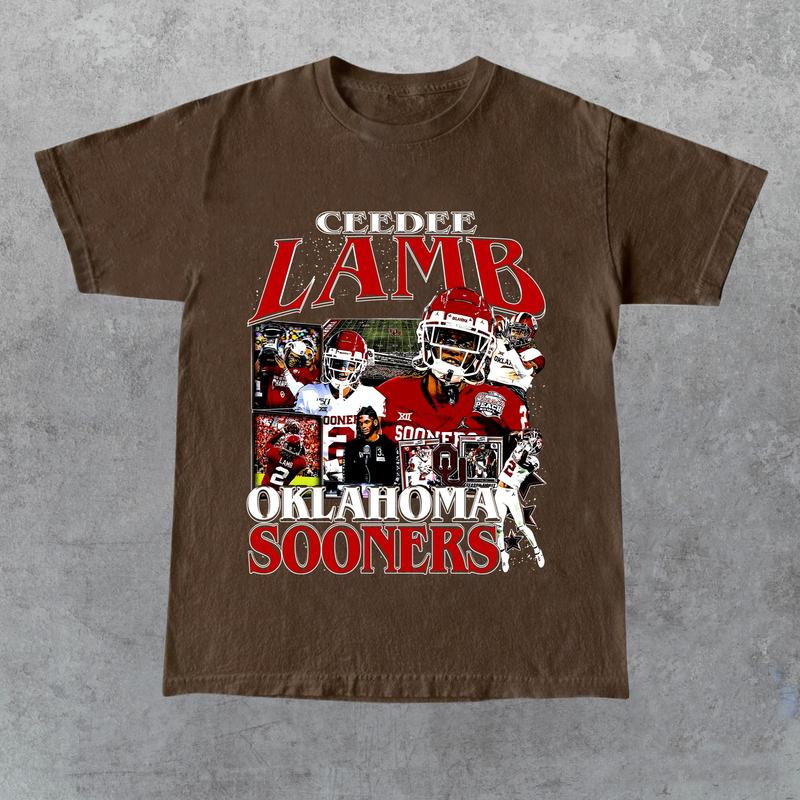 CeeDee Lamb Vintage 90s Graphic T-Shirt, Classic Retro Shirt, CeeDee Lamb Graphic American Football Tees Gift For Women and Men Graphics Summer